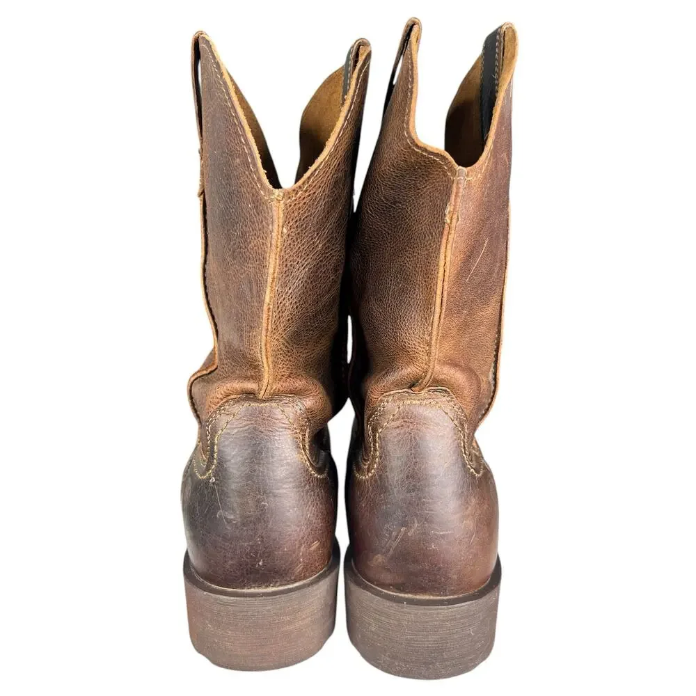 Ariat Men’s Rambler Brown Leather Distressed Cowboy Boot Size US 12 EE